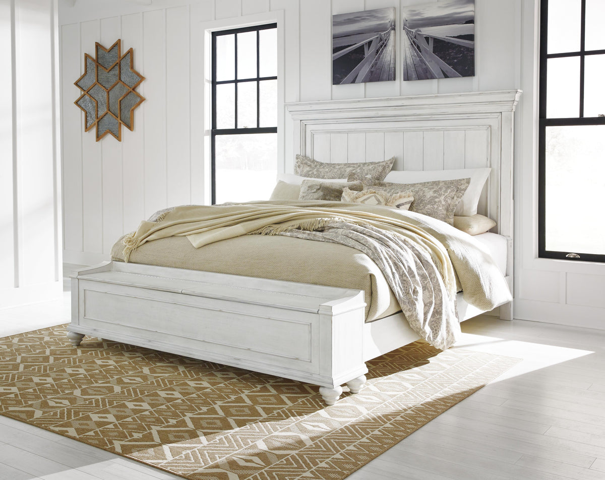 Kanwyn King Panel Storage Bed, Chest and Nightstand