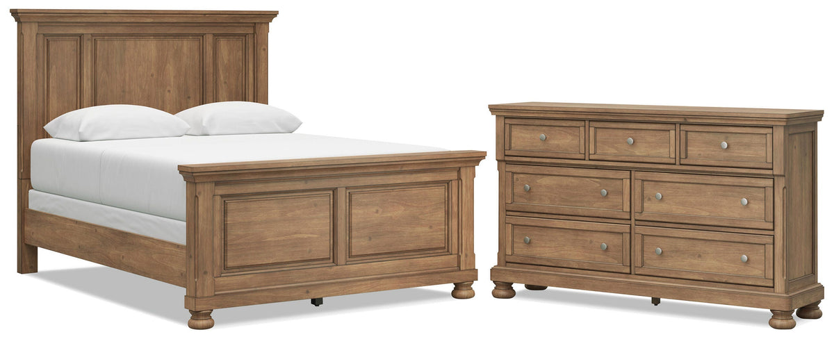 Feddinger Panel Bed Set - Queen, Dresser