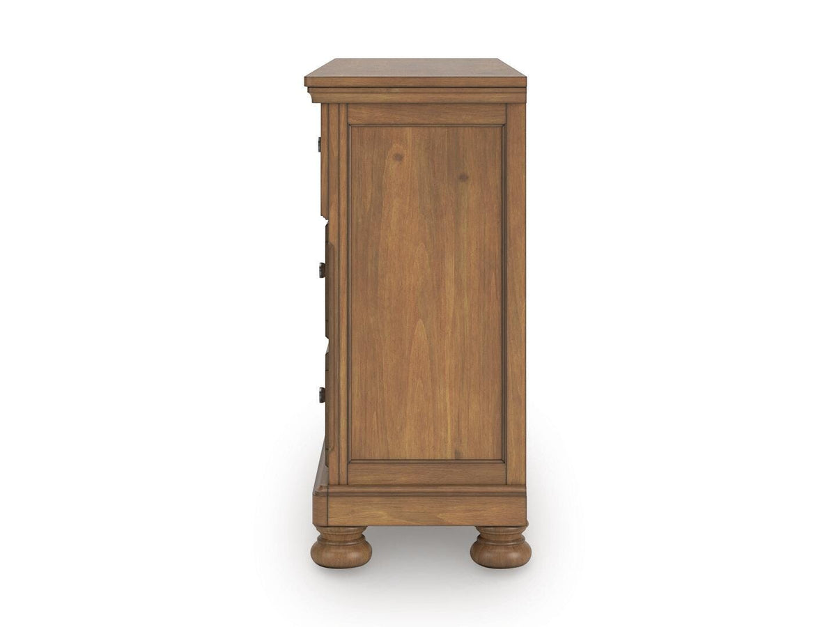Feddinger California King Panel Storage Bed, Dresser and Nightstand
