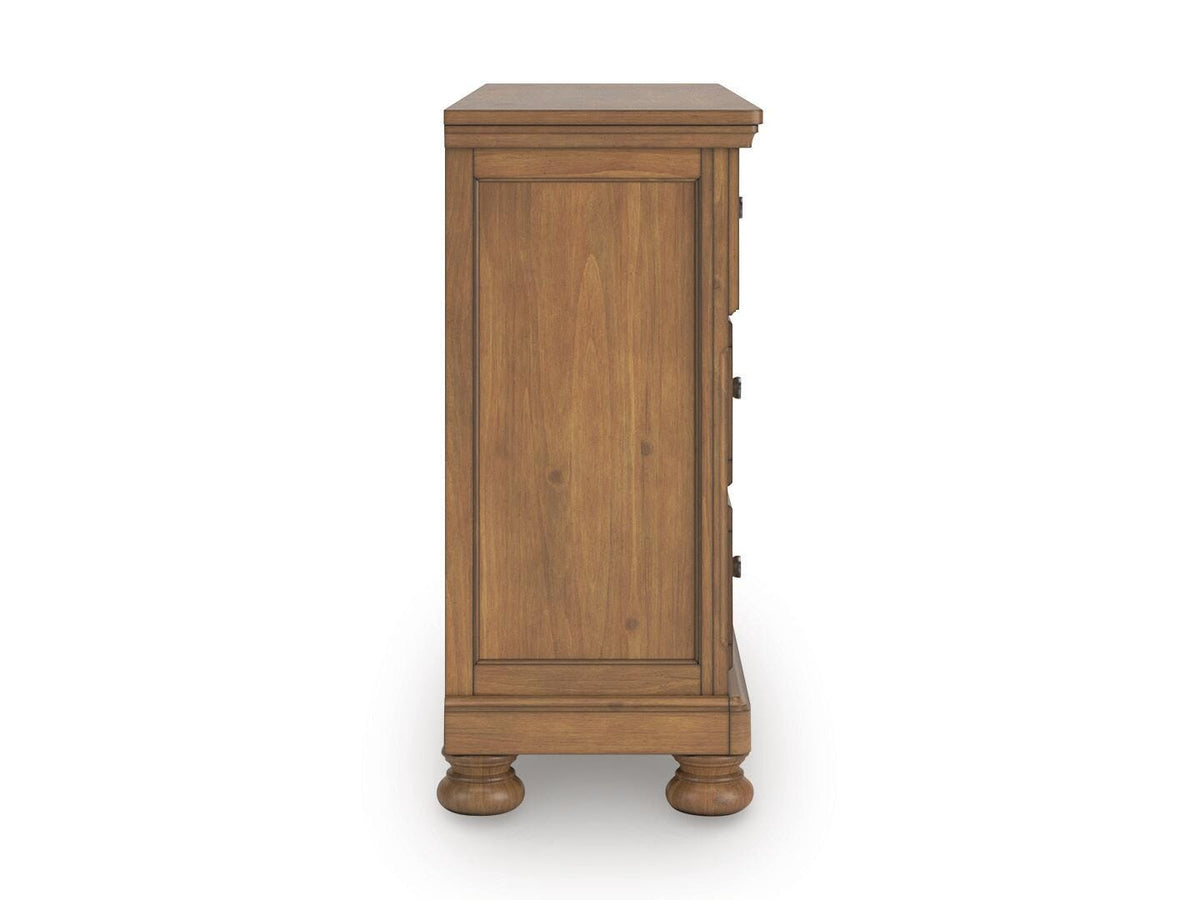 Feddinger California King Panel Storage Bed, Dresser and Nightstand