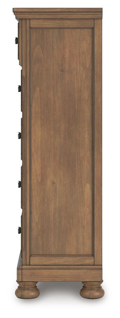 Feddinger Queen Panel Bed, Dresser, Mirror, Chest and 2 Nightstands