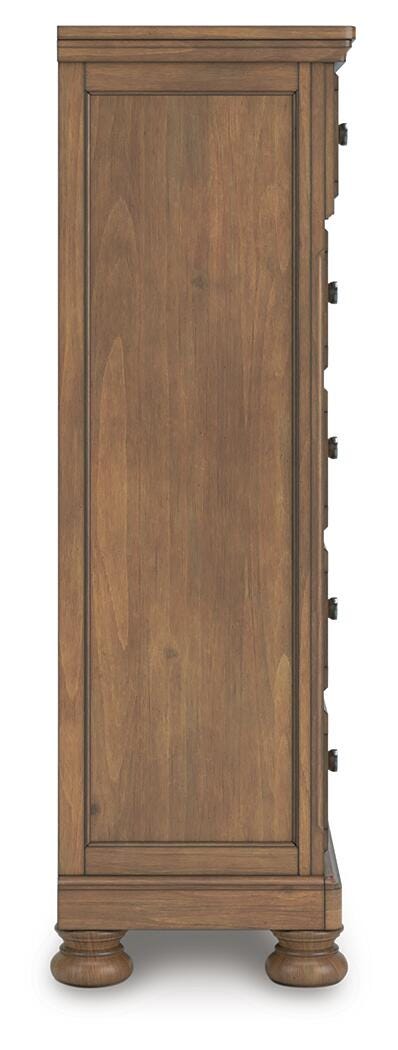 Feddinger Queen Panel Bed, Dresser, Mirror, Chest and 2 Nightstands