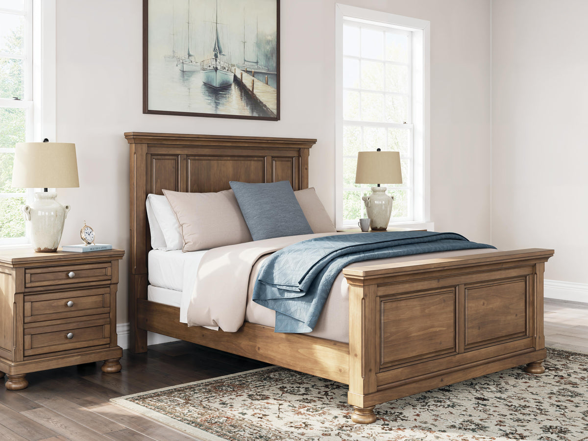 Feddinger Queen Panel Bed, Dresser, Mirror, Chest and 2 Nightstands