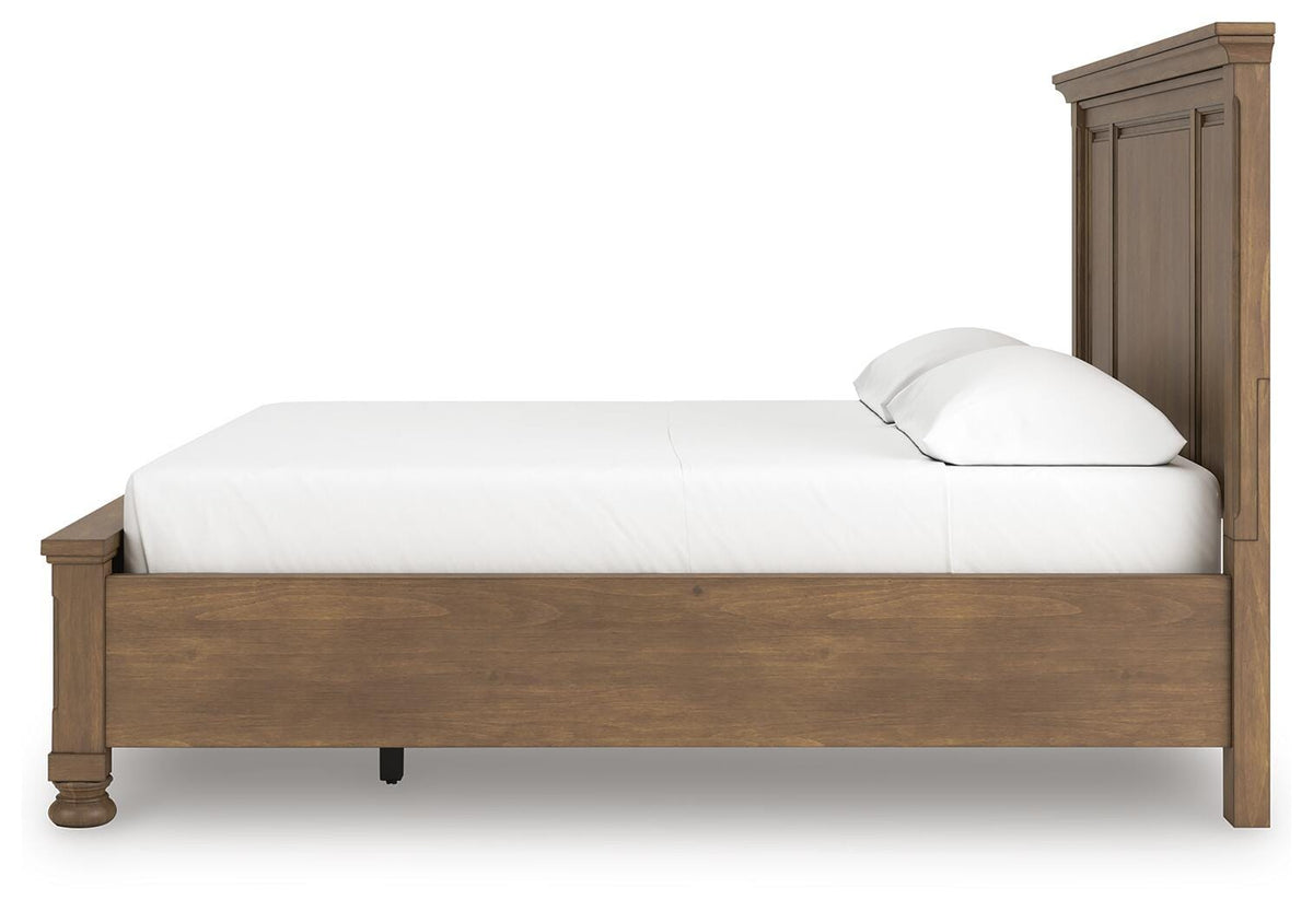 Feddinger California King Panel Storage Bed, Dresser and Nightstand