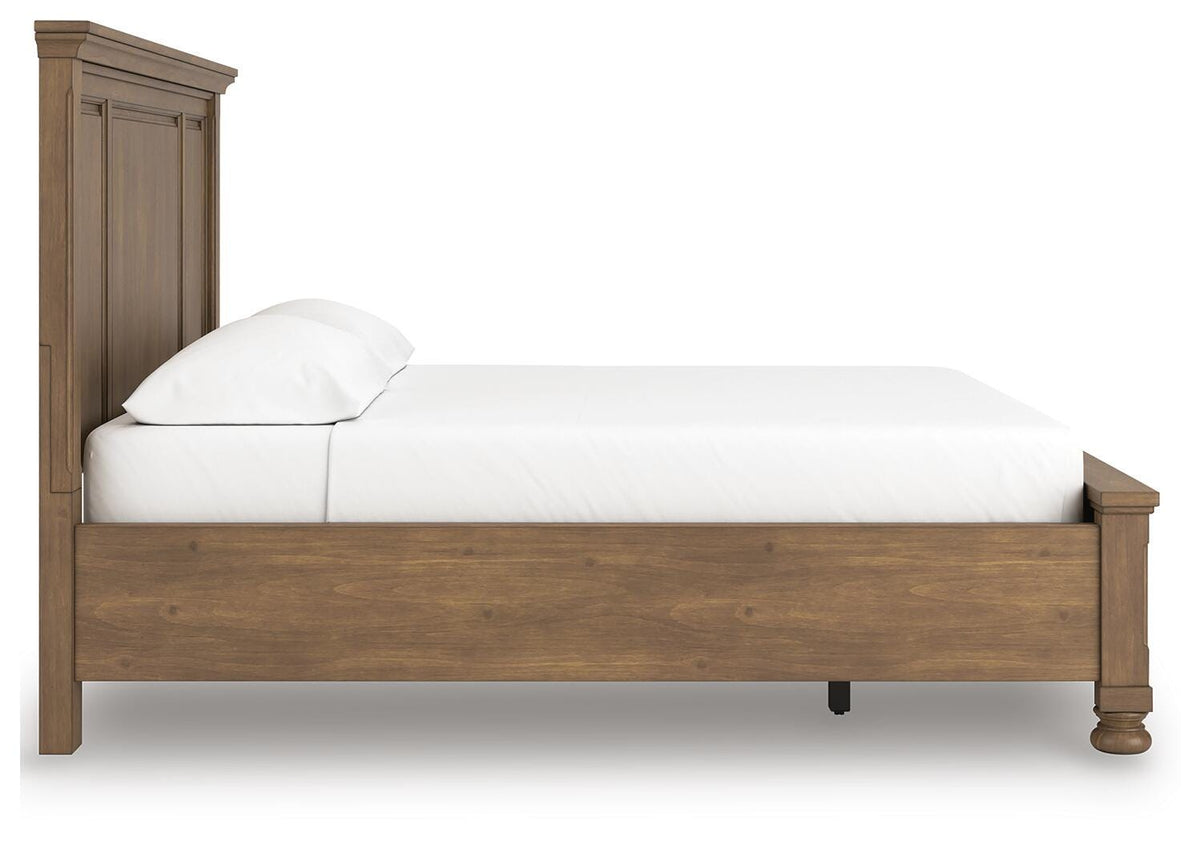 Feddinger California King Panel Storage Bed, Dresser and Nightstand