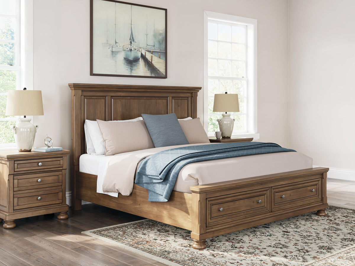 Feddinger Queen Sleigh Bed, Dresser, Mirror, Chest and Nightstand