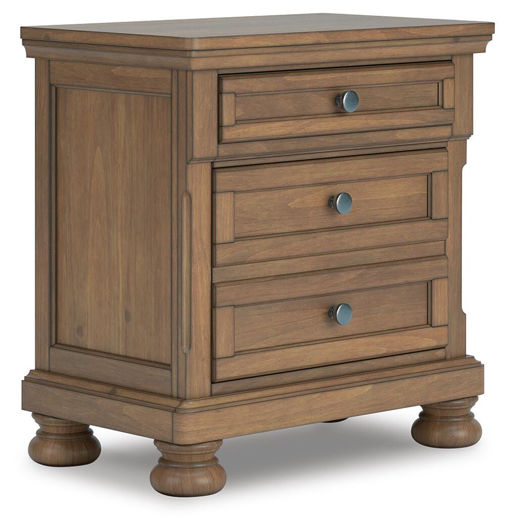 Feddinger California King Panel Storage Bed, Dresser and Nightstand