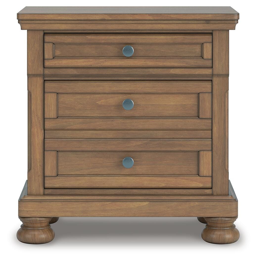 Feddinger Queen Panel Bed, Dresser, Mirror, Chest and Nightstand