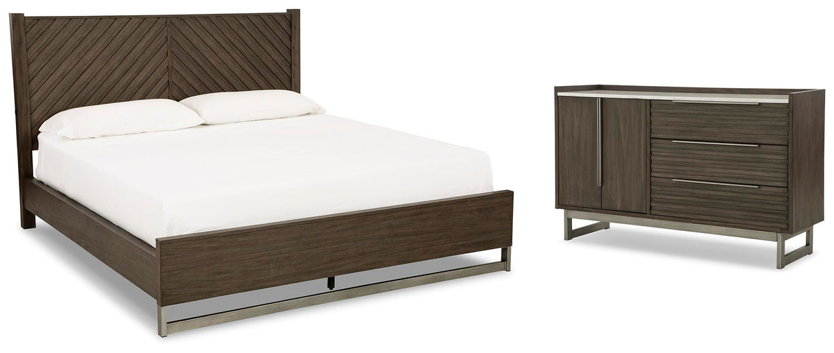 Arkenton Panel Bed Set - Dresser