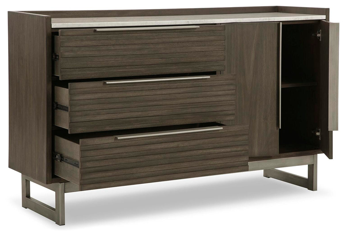 Arkenton Panel Bed Set - Dresser