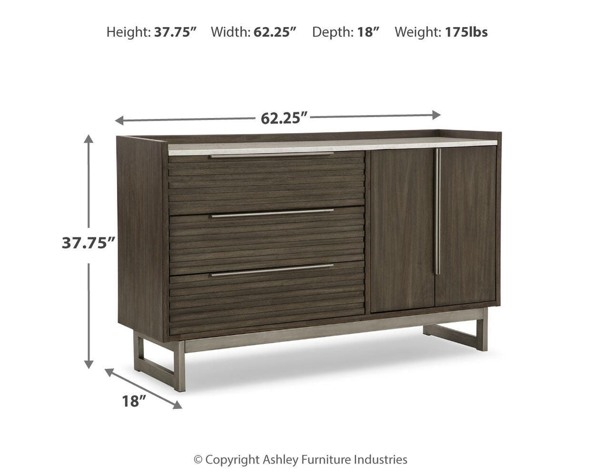 Arkenton Panel Bed Set - Dresser