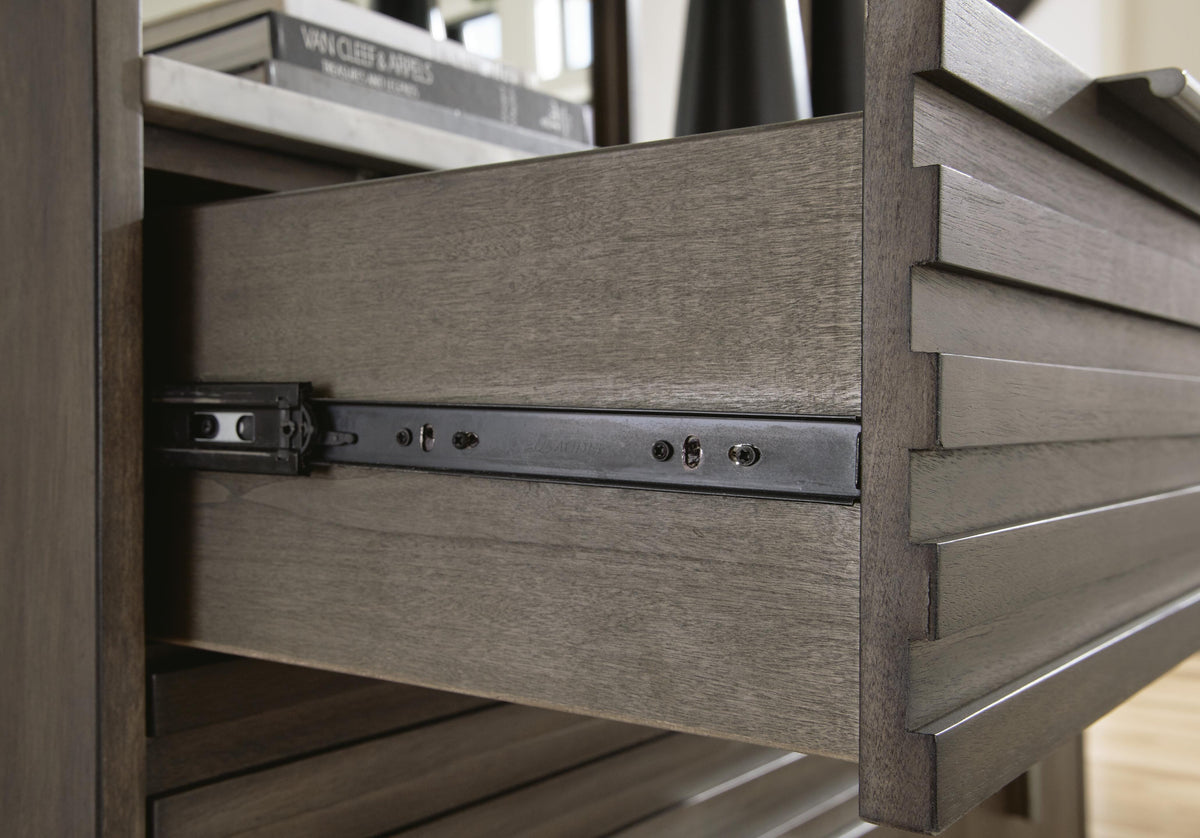 Arkenton King Panel Bed, Dresser and Mirror