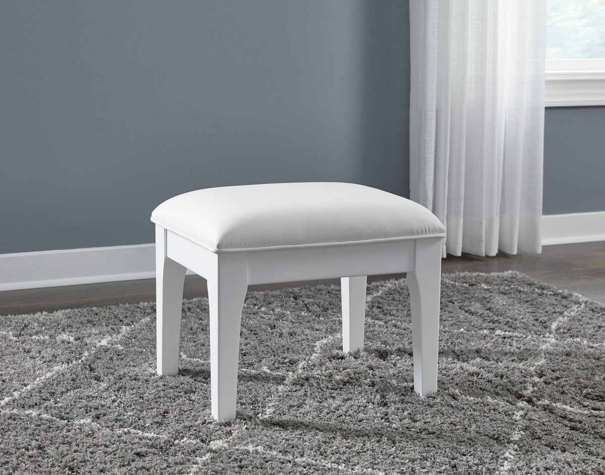 Chalanna Vanity, Mirror and Stool