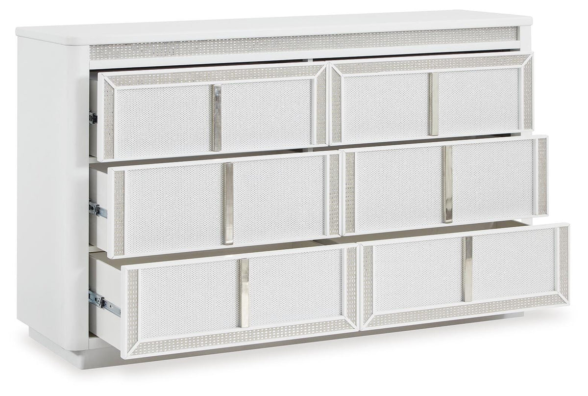 Chalanna Queen Storage Bed, Dresser and 2 Nightstands