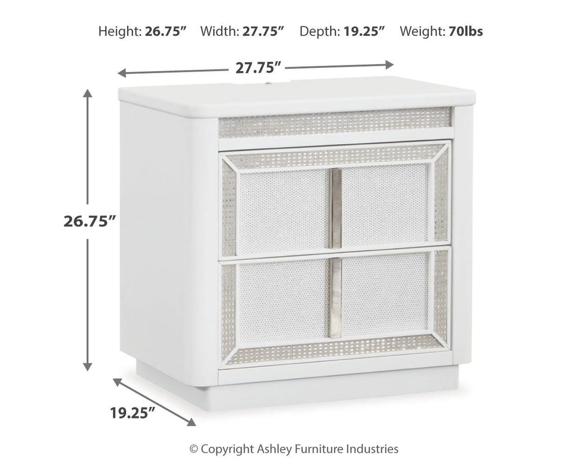 Chalanna Queen Storage Bed, Dresser and 2 Nightstands