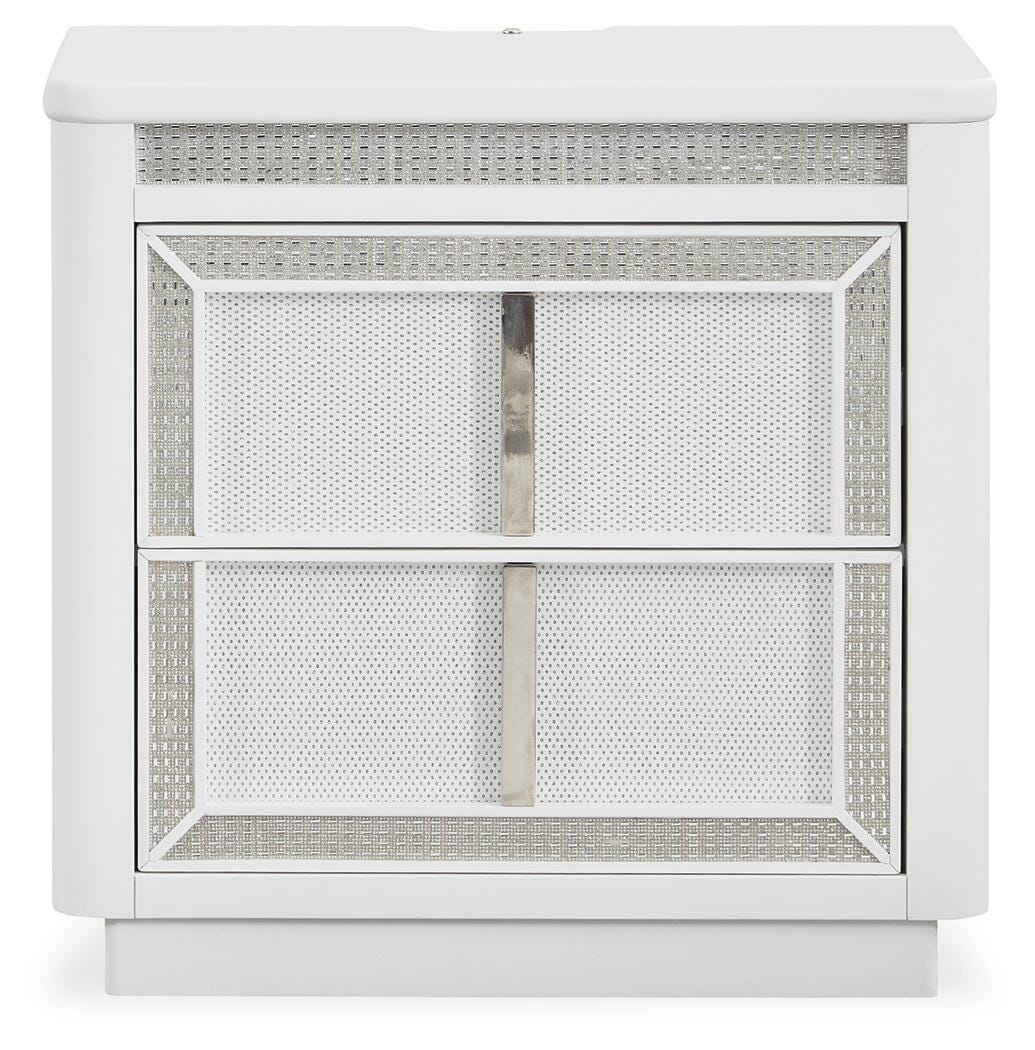 Chalanna Queen Panel Storage Bed and Nightstand