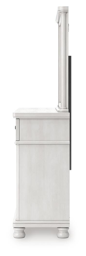 Rowlenstown Queen Poster Bed, Dresser and Mirror