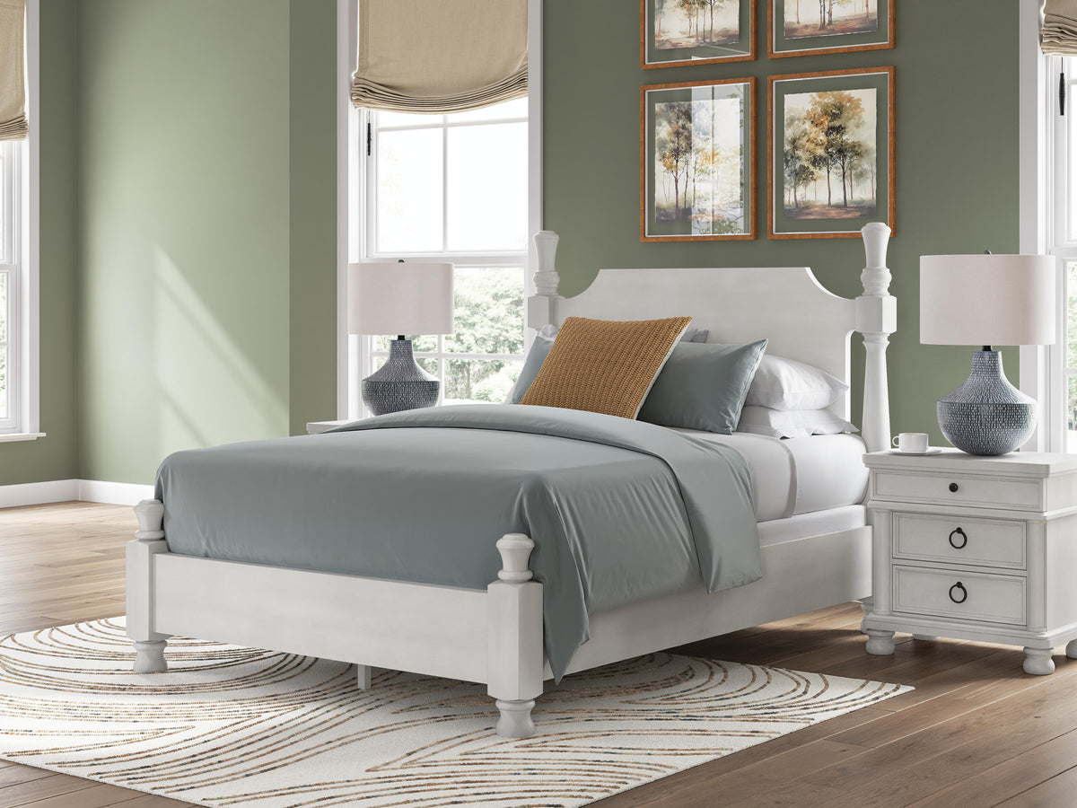 Rowlenstown Queen Poster Bed, Dresser and Mirror