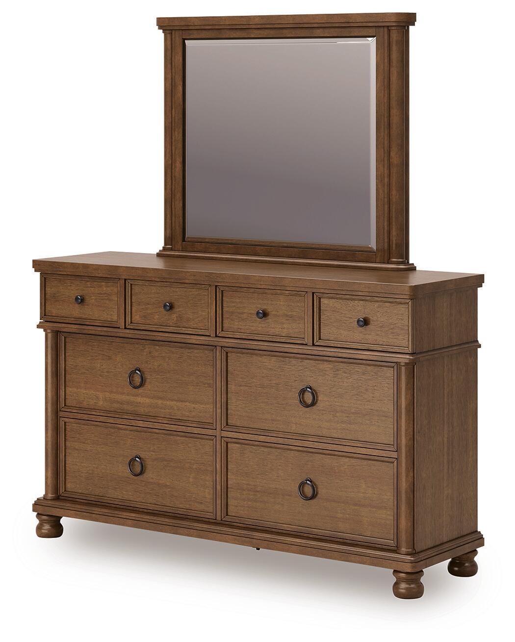 Rowlenstown Queen Poster Bed, Dresser and Mirror