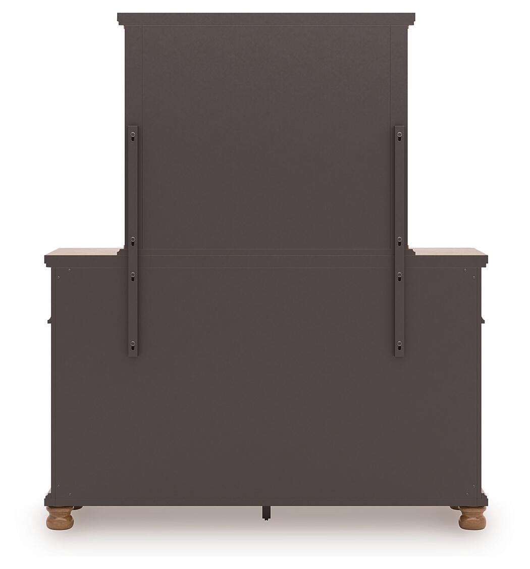 Rowlenstown Queen Poster Bed, Dresser and Mirror