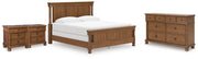 Rowlenstown King Poster Bed, Dresser and 2 Nightstands