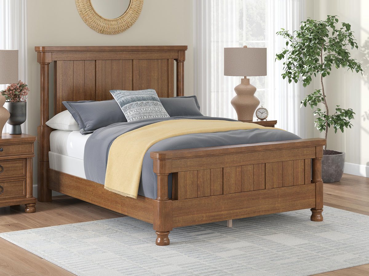 Rowlenstown Queen Poster Bed, Dresser and Mirror