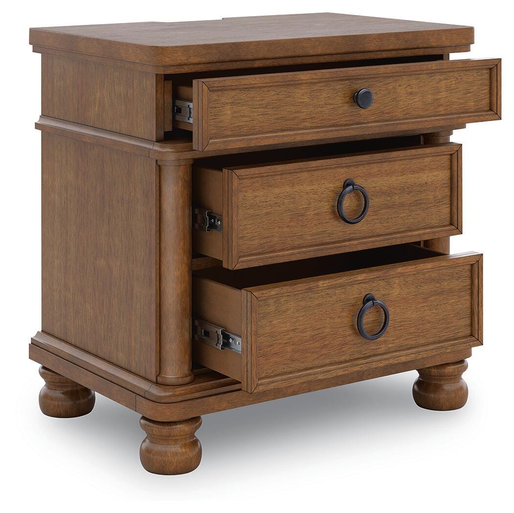 Rowlenstown King Poster Bed, Dresser and 2 Nightstands