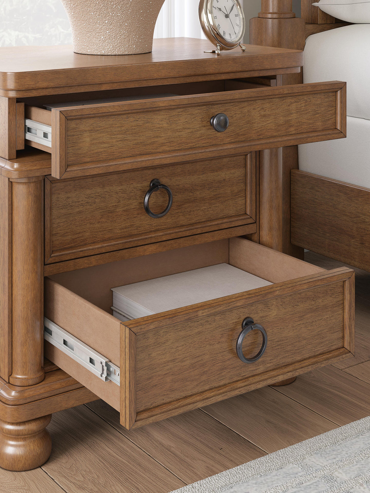 Rowlenstown Three Drawer Night Stand
