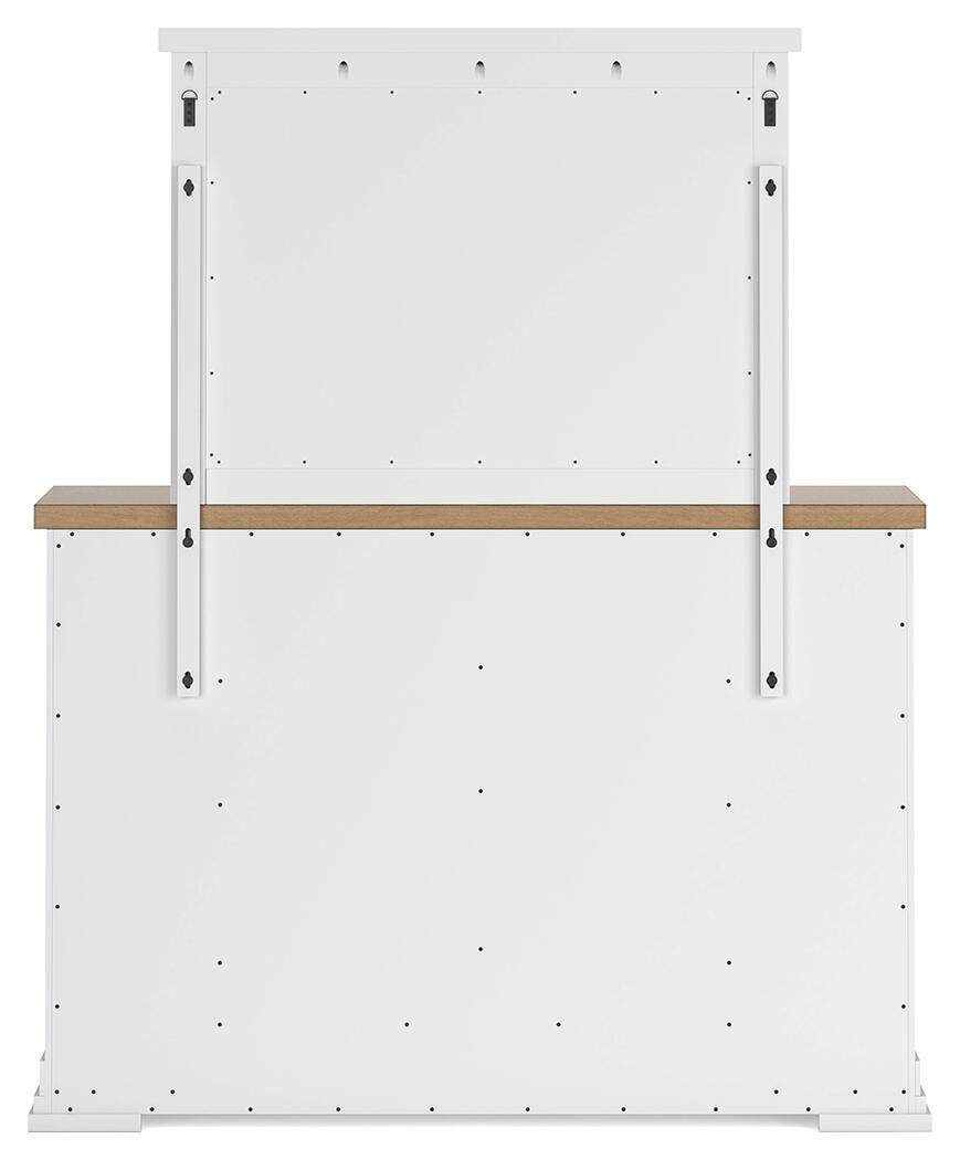 Ashbryn Queen Panel Storage Bed, Dresser, Mirror and 2 Nightstands