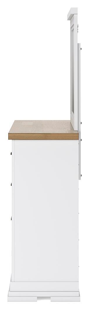 Ashbryn Panel Storage Bed Set - California King, Dresser and Mirror