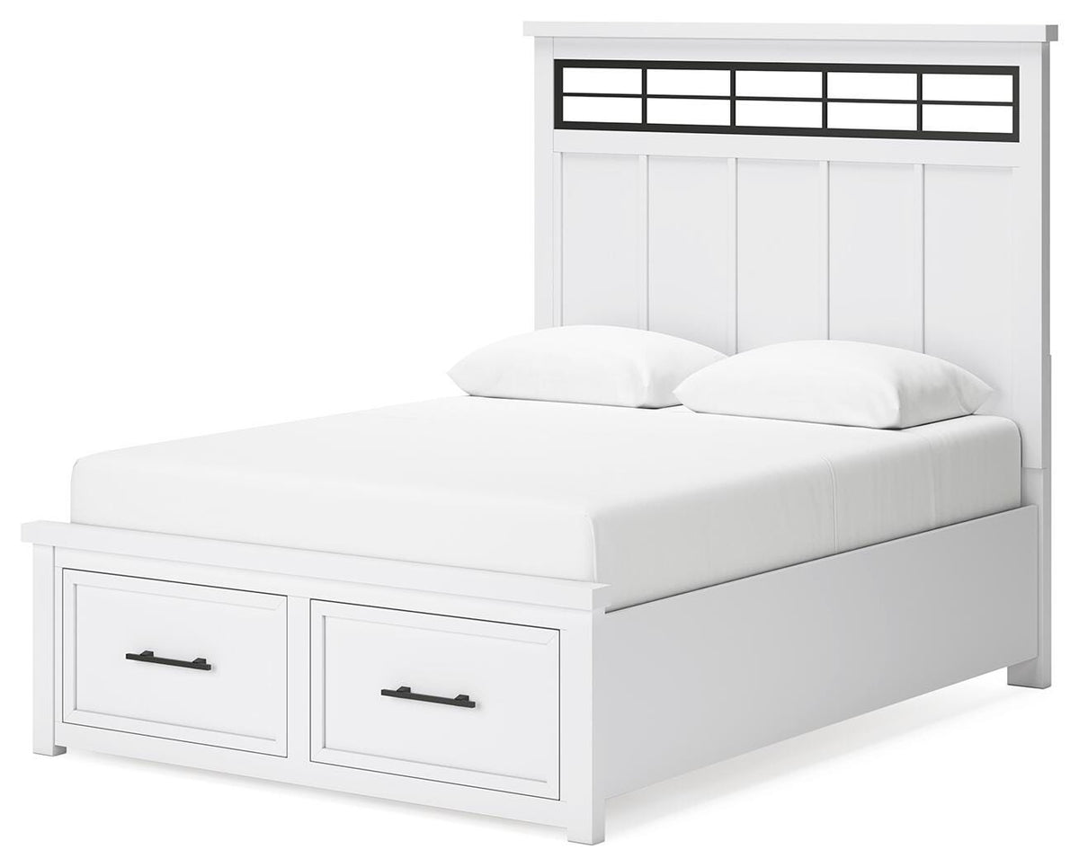 Ashbryn Panel Storage Bed - Queen