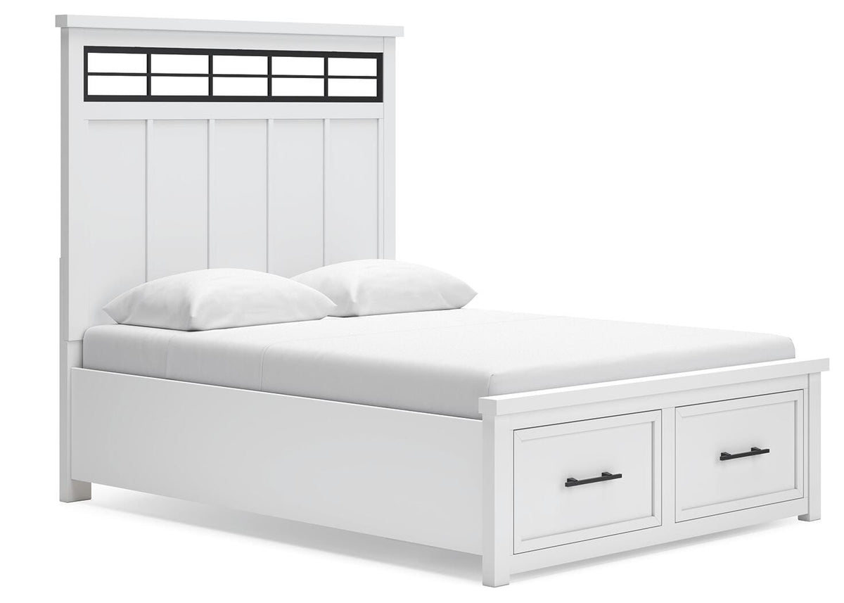 Ashbryn Queen Storage Bed, Dresser, Mirror and Nightstand