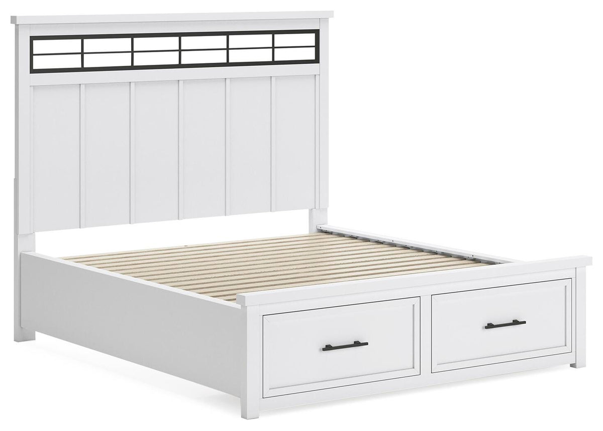 Ashbryn Queen Panel Storage Bed