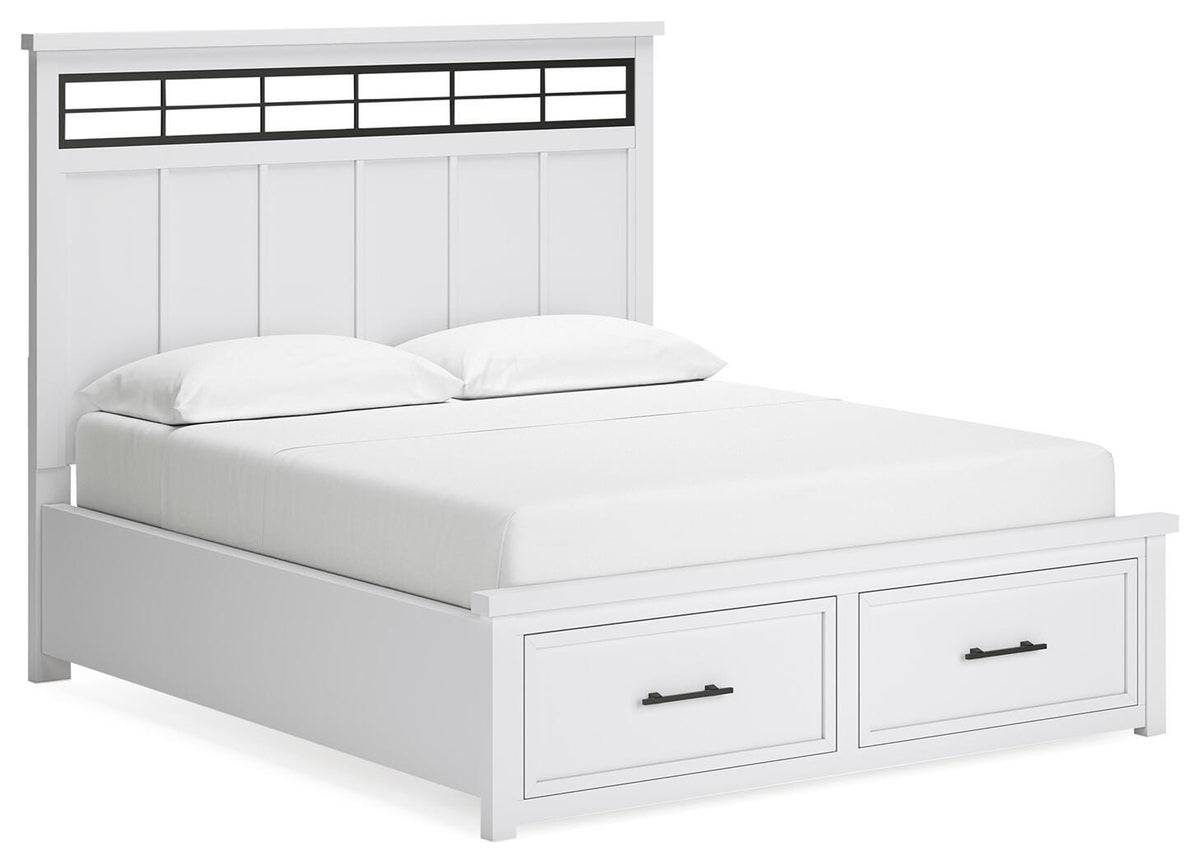 Ashbryn Panel Storage Bed - California King