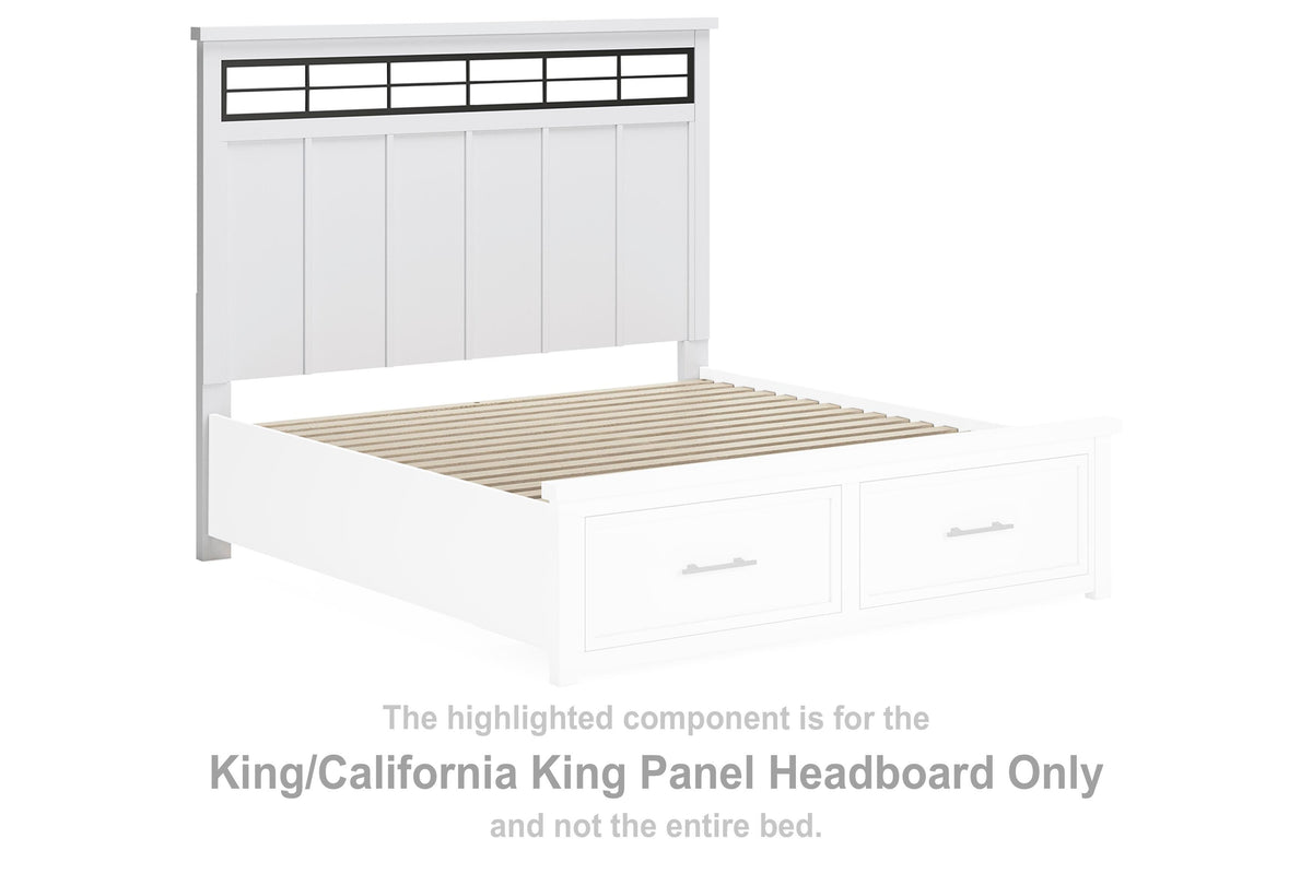 Ashbryn K/CK Panel HDBD w/Roll Slats