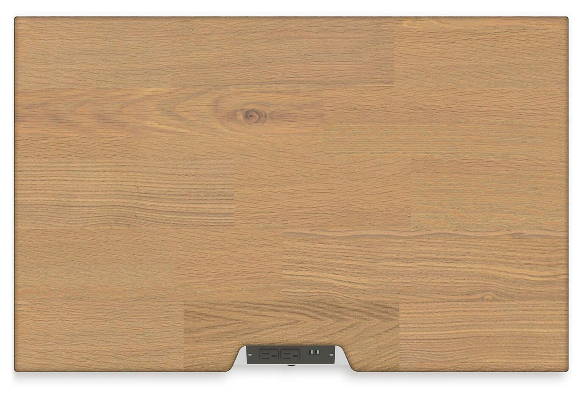 Ashbryn Panel Storage Bed Set - California King, 2 Nightstands