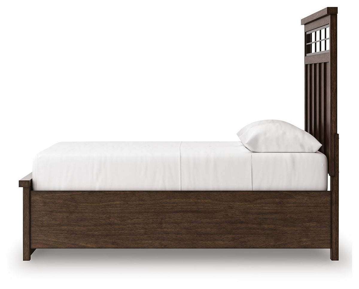 Taffenbrook Queen Panel Storage Bed, Dresser and Mirror