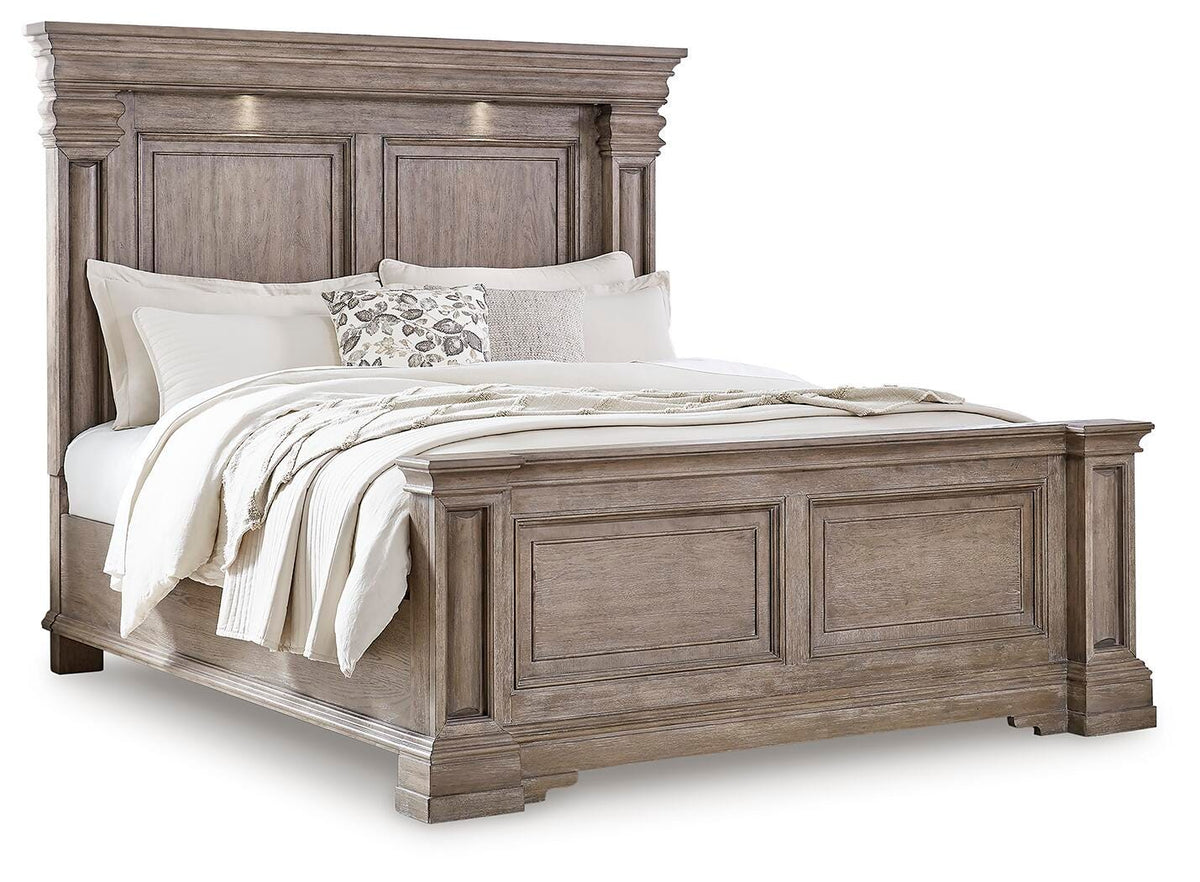 Blairhurst Queen Panel Bed. Dresser, Mirror, 2 Chests and 2 Nightstands
