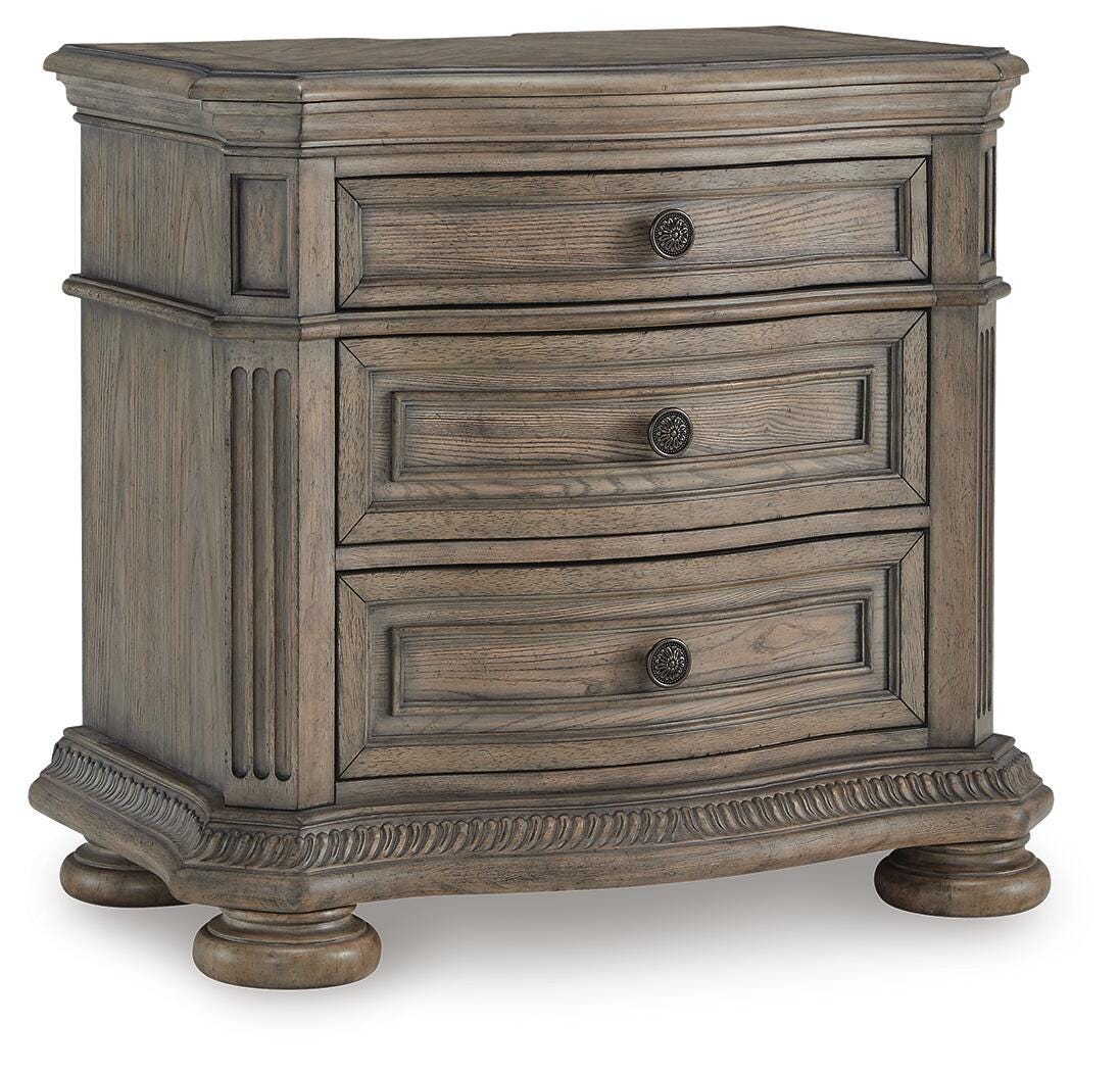 Ardenfield King Sleigh Bed, Dresser, Mirror and Nightstand