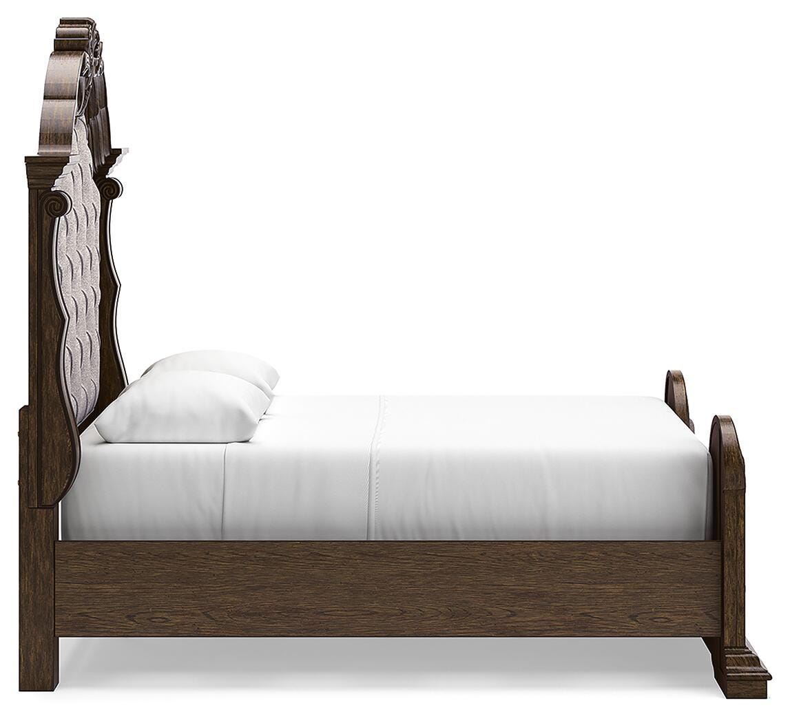 Maylee Upholstered Bed Set - Queen, 2 Nightstands