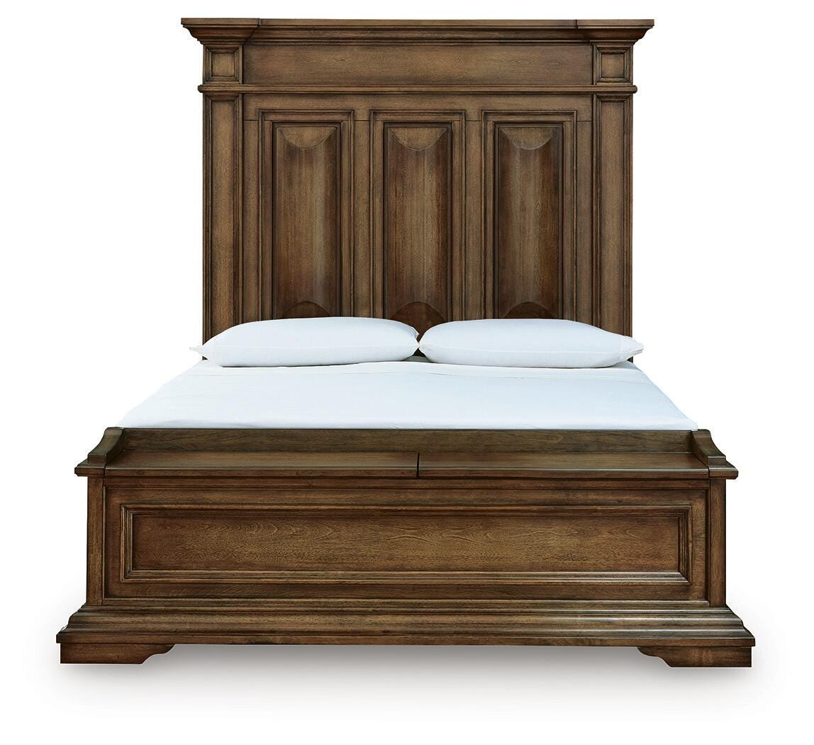 Frantanna Queen Panel Storage Bed, Dresser and Mirror