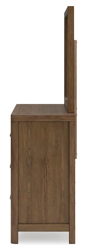 Cabalynn Queen Upholstered Bed, Dresser and Mirror