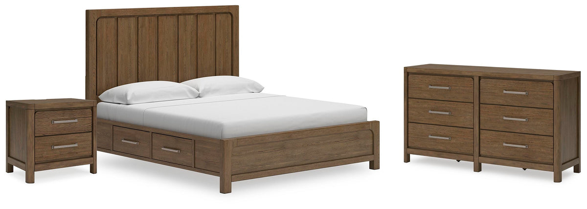 Cabalynn Panel Bed Set - California King, Dresser and Nightstand