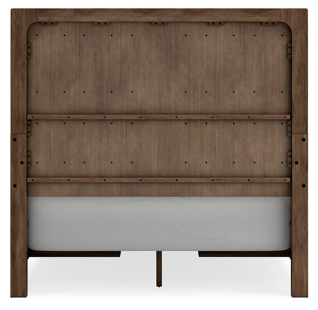 Cabalynn Queen Panel Bed with Storage, Dresser and Mirror