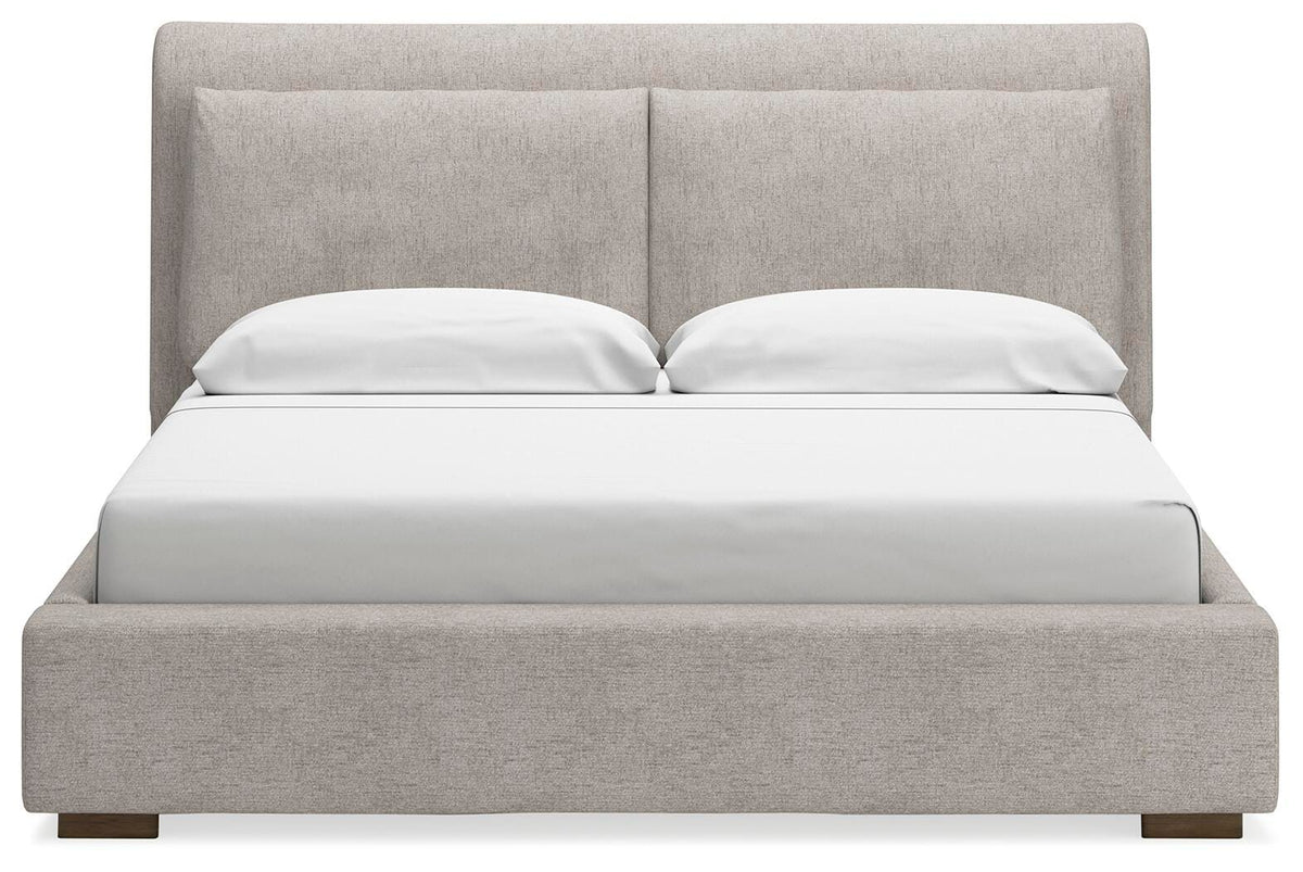 Cabalynn King Upholstered Bed and 2 Nightstands
