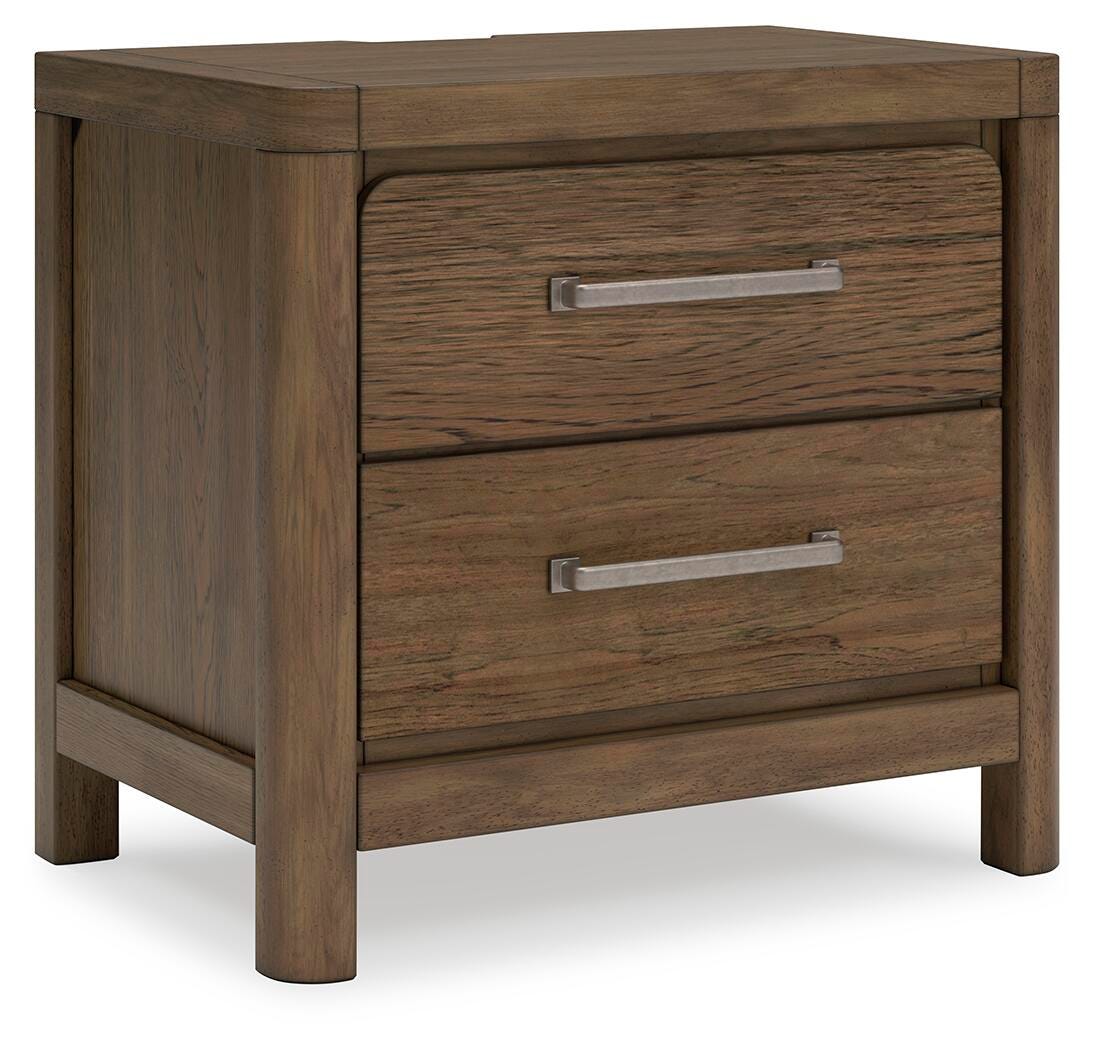 Cabalynn King Upholstered Bed, Dresser, Mirror and Nightstand
