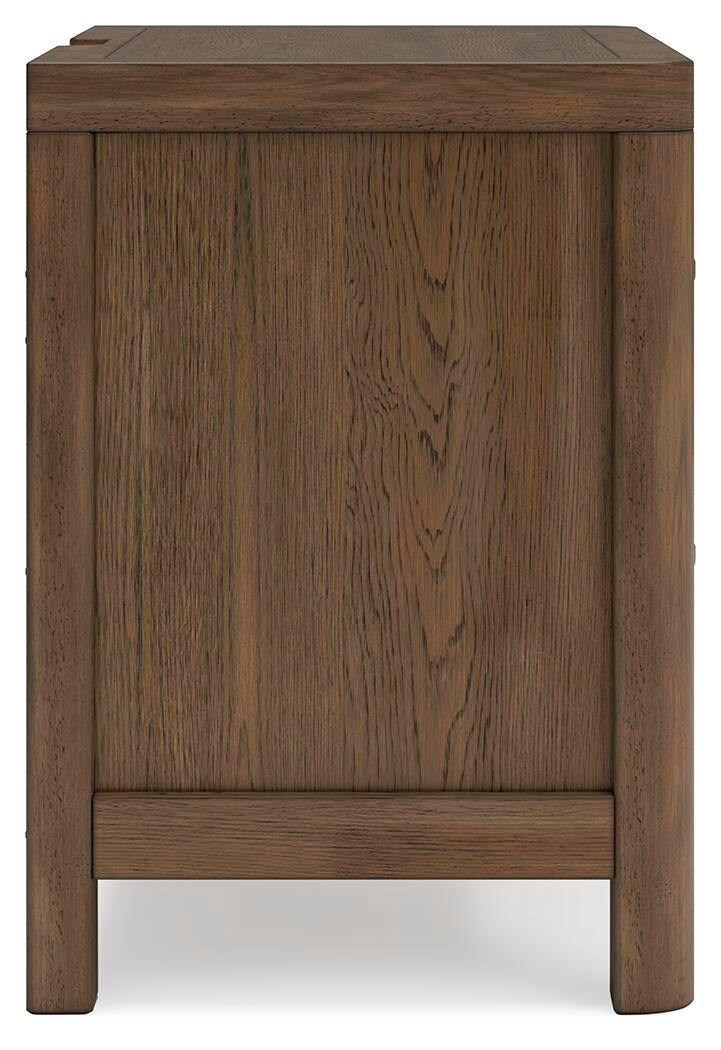 Cabalynn King Upholstered Bed, Dresser, Mirror and Nightstand