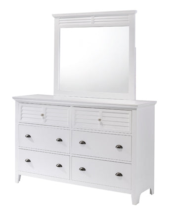 Cottage Bay White Mirror