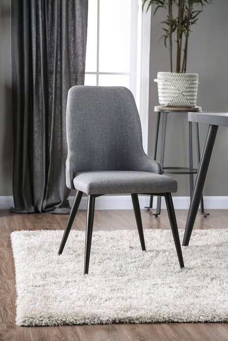 Vilhelm I Gray Side Chair (2/CTN)