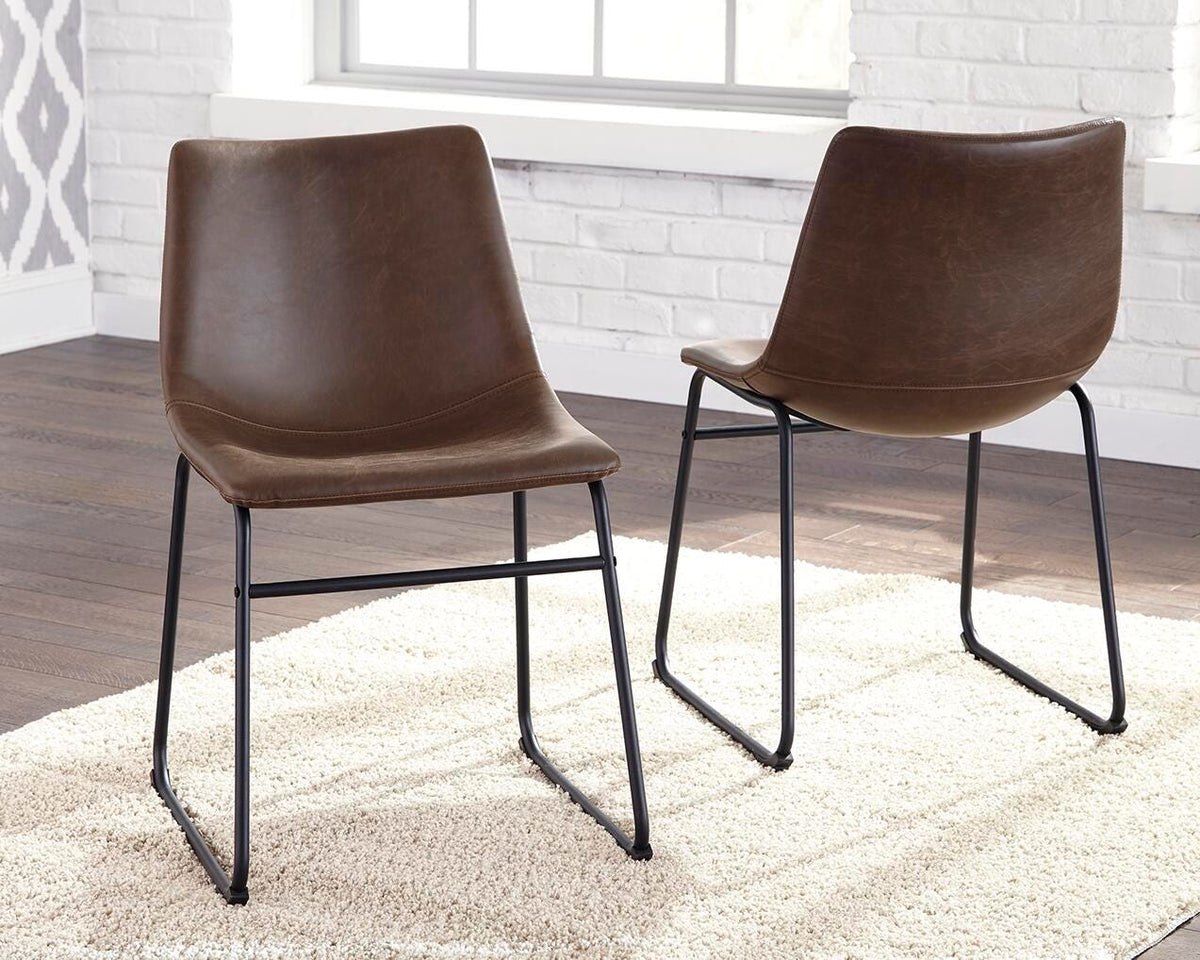 Centiar Dining UPH Side Chair (2/CN) Faux Leather